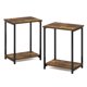 thumbnail image 3 of Mesa auxiliar Furinno Simplistic con estructura metálica, paquete de 2 unidades, pino ámbar, 3 of 6