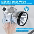 thumbnail image 3 of Moclever Rechargeable LED Headlamp 90000LM Headlight Torch Flashlight Waterproof High Power with Motion Sensor 3 Light Modes for Fishing Running Camping Hiking, 3 of 14