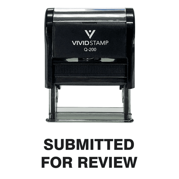 Vivid Stamp Submitted For Review Self Inking Rubber Stamp (Black Ink) - Medium