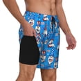 thumbnail image 3 of Goofa Gnomes in USA Printed Men's Swim Trunks Board Shorts Quick Dry Mens Swimming Trunks with Compression Liner,Breathable Fit Hawaii Beach Shorts-Medium, 3 of 9