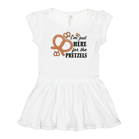 

Inktastic I m Just Here for the Pretzels Oktoberfest Gift Baby Girl Dress