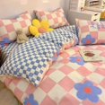thumbnail image 3 of Kawaii Bedding Set Kids Adult Flat Sheet Duvet Cover Pillowcase Single Double Full Size Bed Linen Floral Cherry Home Textile, 3 of 6