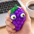 thumbnail image 4 of Grapes Squishy Toy Cute Fruit Stress Relief Squeeze Toy for Anxiety, Kawaii Fidget Sensory Play for Kids Adults Office Desk Decor, 4 of 8