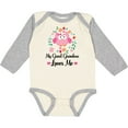 thumbnail image 3 of Inktastic My Great Grandma Loves Me Owl Girls Long Sleeve Baby Bodysuit, 3 of 5