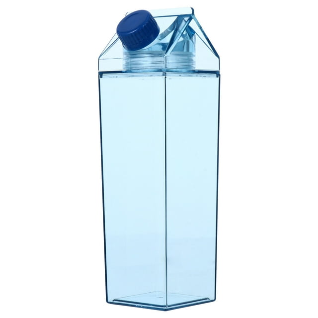 BRIGHTFUFU Botella de bebida de 1 pieza Botella de almacenamiento de 500 ml vacía Botella de leche de plástico transparente