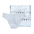 thumbnail image 1 of 30 calzoncillos elásticos transpirables de tela no tejida para camping y spa. Blanco, 1 of 9