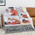 thumbnail image 4 of AISENIN Personalized Dad Gifts for Father's Day, Custom Blanket with Photos for Dad, Gifts for Dad from Daughter Son, 4 of 5