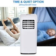 Gymax 8000BTU Portable Air Conditioner Cooling Fan Dehumidifier ASHRAE w/ Remote Control