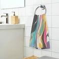 thumbnail image 3 of Yayeee 100% Cotton Hand Towels for Bathroom 16" x 28" Soft Absorbent Kitchen Towel, Colorful Black, 3 of 7