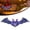 Light Violet, variant on olkpmnmk 2D Stained Glass Style Acrylic Bat Window Hanging Suncatcher, Colorful Halloween Bat Wall Art Ornament, Gothic Festival Hanging Decor Prop for Living Room, Home, Office, Kitchen, Wall Decor