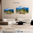 thumbnail image 4 of Elephant Stock Remains Of Machu Picchu Wall Art - Horizontal Multi Panel Canvas - Living Room Wall Decor - Architecture Multi Panel - Green And Blue Decor - 52" x 32", 4 of 8