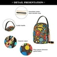 thumbnail image 4 of FORMRS Crossbody Bag for Women Quilted Travel Shoulder Cell Phone Purse with Chain Strap Handbag, Cartoon Flowers, 4 of 7