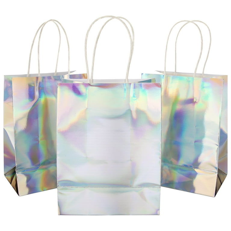 Koyal Wholesale Iridescent Party Bags with Handles 5.75 x 7.75