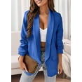 thumbnail image 7 of PRETTYGARDEN Womens Casual Blazer Spring Fall Fashion Long Sleeve Open Front Work Office Suit Jackets, 7 of 7