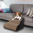 thumbnail image 1 of HEVIRGO Dog Climbing Ladder 2/3 Step Arc Design Sponge Non-slip Pet Ramp Stairs for Puppy,Camel Small 3 Layer, 1 of 10