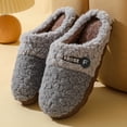 thumbnail image 3 of Nuevas zapatillas de algodón de invierno para mujer, zapatillas de algodón de felpa y terciopelo para el hogar, zapatillas de algodón cálidas para interiores con suela gruesa para parejas, zapatillas, 3 of 5