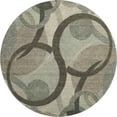 thumbnail image 2 of Addison Rugs Mayfield Premium Machine Washable Transitional Geometric Brown Round Rug, 8' x 8', 2 of 6
