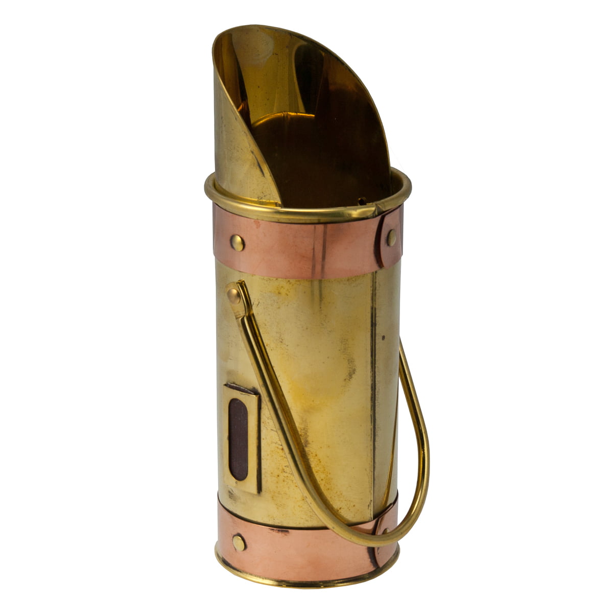 Buy Polished Brass Match Holder Striker Copper Box Safety Long Fireplace Decorative at Walmart.com