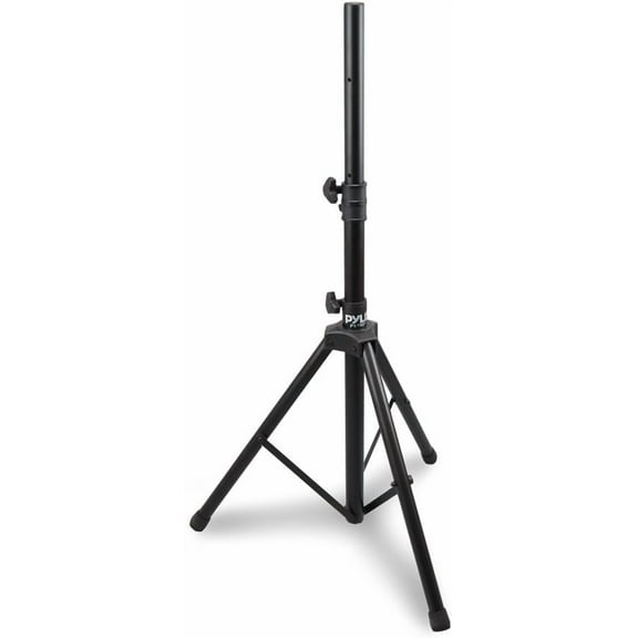 Tripie para Bocina Premium Pyle, Soporte Ajustable, Diseño de Acero Resistente, Compatibilidad Universal de 35mm, Pasador de Seguridad, Plegable para Almacenamiento, Ideal para Bocinas Grandes