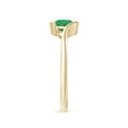 thumbnail image 3 of Angara Natural 0.45 Ct. Emerald Solitaire Ring in 14K Yellow Gold for Women (Ring Size: 3.5), 3 of 10