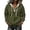 Green, variant on Womens Half Zip Pullover Oversized Corduroy Sweatshirt Hoodies Fall Workout Athletic Jacket Quarter Zip Sweatshirts Tops Cozy Drawstring Tunic Sweatshirt