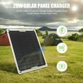 thumbnail image 4 of 20W Panel Solar 12V / 5V USB2.0 Cargador Solar para AutomóVil Panel Solar Flexible de Silicio Monocristalino PortáTil para Exteriores, 4 of 5
