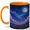 Orange, variant on Full Moon Meadow 11oz Ceramic Mug, Starry Night Landscape Art