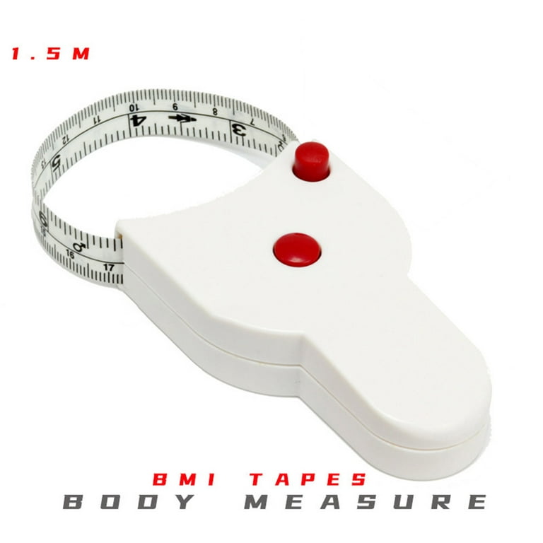 Gerich Body Measuring Tape Automatic Telescopic Measure for Body Metric  Centimeter Tape,White 