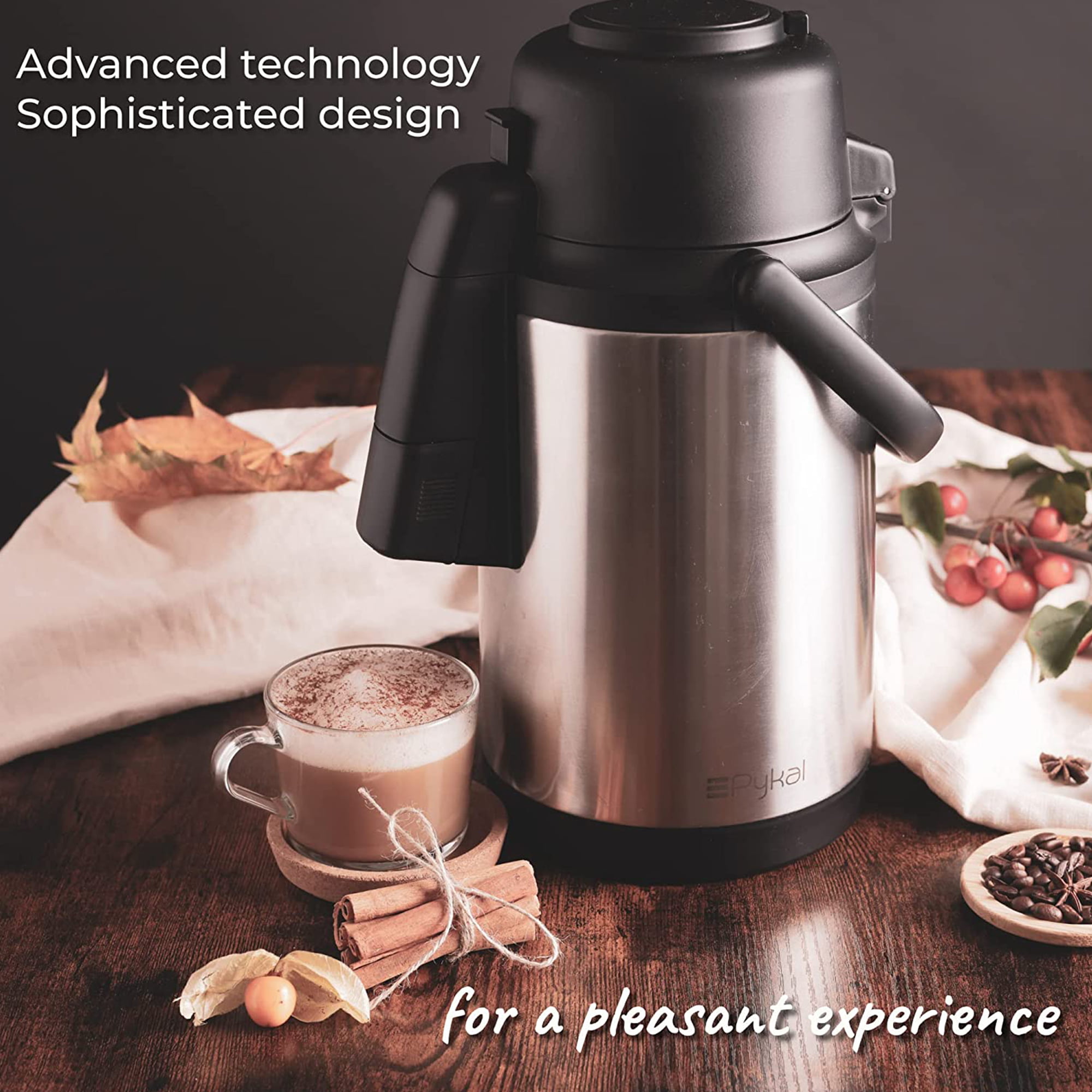 Thermal Coffee Carafe by Pykal - Pouring Instructions 
