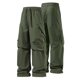 thumbnail image 1 of Pantalones largos para hombre, color liso, informales, lisos, a la moda, para exteriores, rectos, cortavientos, de poliéster, 1 of 6
