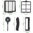 thumbnail image 2 of Piezas de repuesto de 16 piezas compatibles con el robot aspirador Shark Ion R85 ​​Rv850 S86 S87, 2 of 5