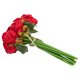 thumbnail image 4 of 12 unids/lote flores rosas ramo de boda rosa de seda (rojo, 4 of 5