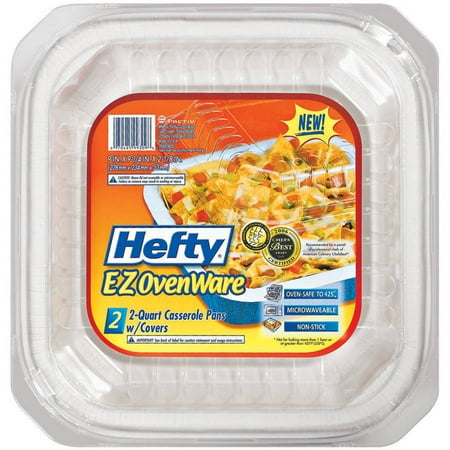 EZ Ovenware ® 2 Quart Casserole Pans with Lids 2 ct Pack