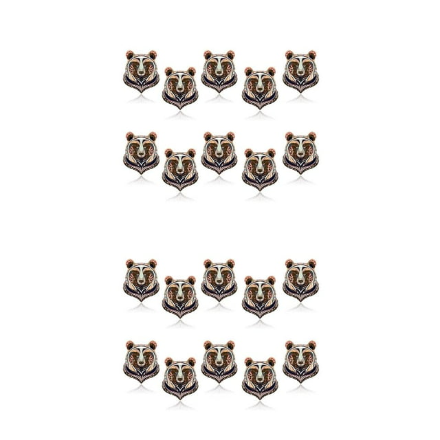 QualitChoice 10 Pieces 3D Animal Heat Transfer Paper Patterns T-Shirt Clothes Decorative Stickers DIY Crafting Sewing Accessories Type 1 2Set