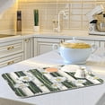 thumbnail image 6 of Daisy Floral on Stripe Dish Drying Mats Kitchen Mat Microfiber Counter Absorbent Dish Pad Drainer Rack 16"x18", 6 of 7