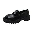 thumbnail image 2 of Mepaouo Loafers for Women Slip on Casual Dress Penny Loafers Platform Walking Shoes(Black,8), 2 of 9