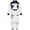 Blanc, variante sur Astronaute pour Enfants pour Fête Spatiale Déguisement Jeu de Rôle Performance d'Halloween Jouet Tenue pour Usage Quotidien à la Maison