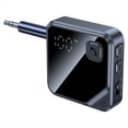 thumbnail image 1 of Receptor y Transmisor Estéreo Bluetooth 5.4 2 en 1 con Entrada Auxiliar 3,5mm y Pantalla LCD para Controlar Volumen Batería, para Escuchar Música Coche y Realizar Manos ., 1 of 6