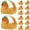 Lemon print, variant on 50pcs Fruit Print Paper Gift Box – Portable Candy Box for Kids Birthday Party – Flower Basket Style Treat Box for Cookies, Snacks, and Gift Packaging