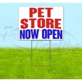 thumbnail image 1 of Pet Store Now Open (18" x 24") Yard Sign, Includes Metal Step Stake, 1 of 6