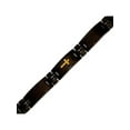 thumbnail image 2 of Men's Black Steel with Yellow-Tone Cross Bracelet, 8-1/2", 2 of 2