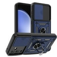 thumbnail image 5 of Elegant Choise Phone Case with 3 Pcs Screen Protector with Ring Stand and Slide Camera Lens for Samsung Galaxy S23 FE 5G, Blue, 5 of 16