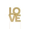 Love Cake Topper Prime Glitter Cardstock Set of 1 pcs