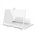 thumbnail image 1 of 18 Inch 3D HD Mobile Phone Screen Magnifier Movie Video Stand Amplifier Desktop Phone Holder 3D HD Movie Video Stand,A,1 x Mobile Screen Amplifier,White, 1 of 7