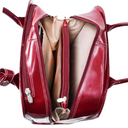 UPTOWN | 15” Leather Vertical Wheeled Laptop Briefcase