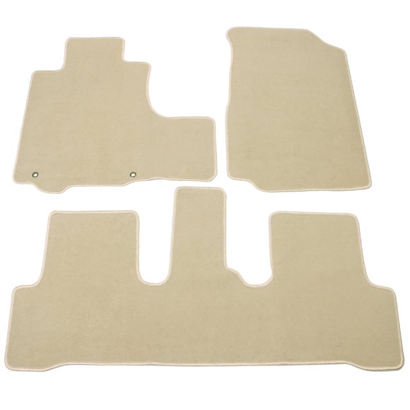 Floor Mat Compatible with 2007-2011 Honda CR-V, Factory Fitment Car Floor Mats Front & Rear Nylon by IKON MOTORSPORTS, 2008 2009 2010