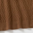 thumbnail image 3 of Boys Collared Half‑Zip Knit Pullover Sweater, Long Sleeve Textured Knitted Tops, Warm Kids Outfit for Fall Winter School and Daily Casual Occasions Brown 2-3T, 3 of 8