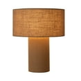 thumbnail image 3 of Moonlight Table Lamp - Woven Burlap Shade Dimmer Switch, 3 of 12
