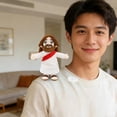 thumbnail image 5 of Magnetic Shoulder Animal Plush Toy, Cute Sloth Monkey Stuffed Animal That Sits on Shoulder, Interactive Soft Buddy for Desk Decor, Funny Novelty Gift for Friend, 5 of 5