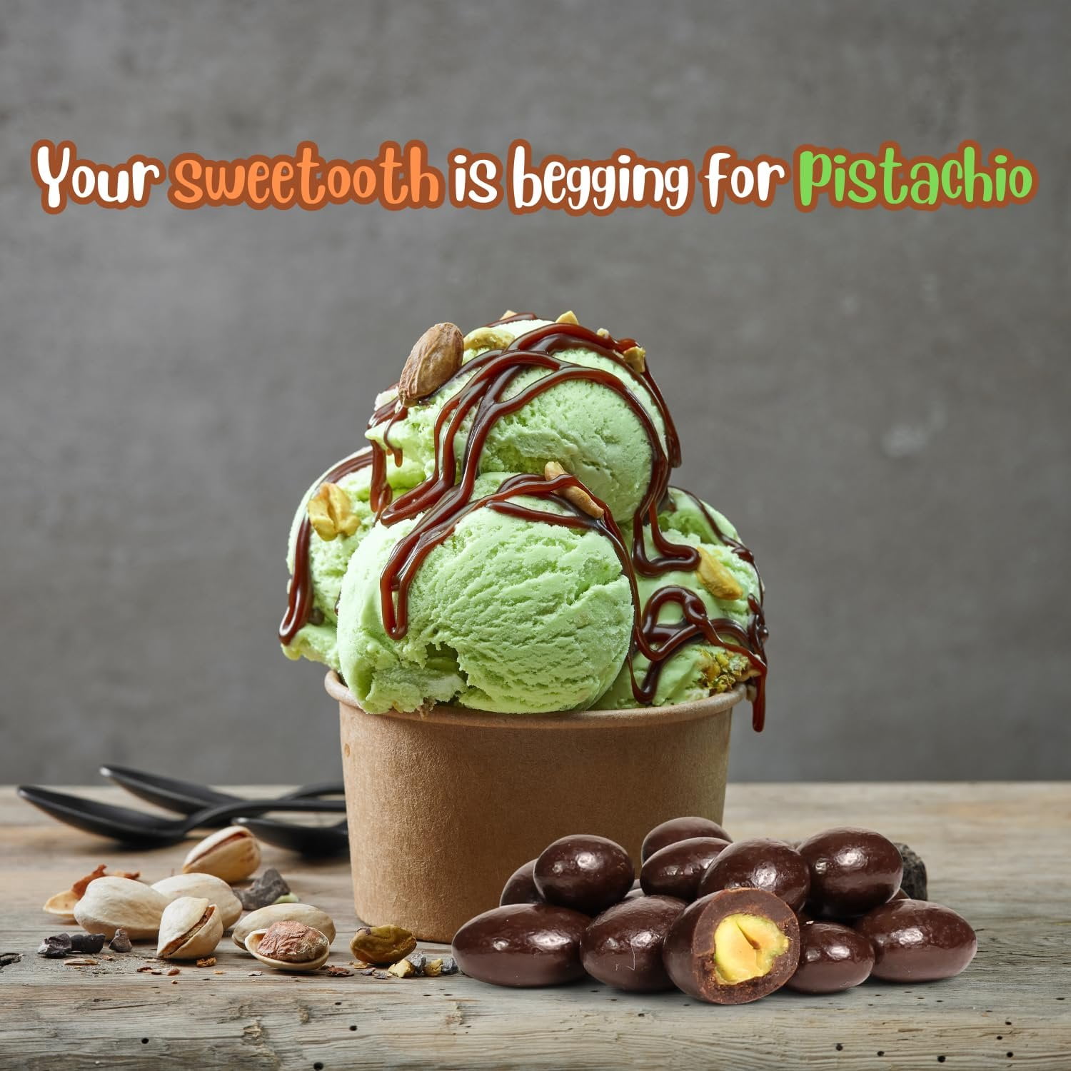 Dark Chocolate Covered Pistachio by It's Delish, 2 lbs Bulk Bag  Chocolate Candy Nuts Bulk Pistachios Chocolates Sweet & Crunchy Nut Snack  Vegan, Kosher